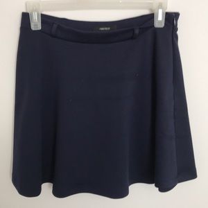 Navy blue skater skirt, high waisted